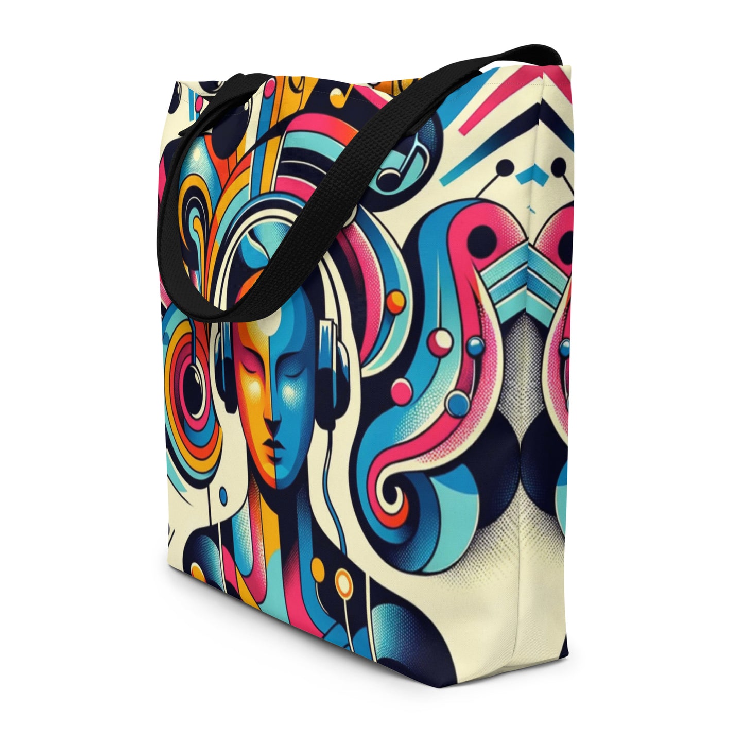 Large Tote Bag - Hip-Hop Music