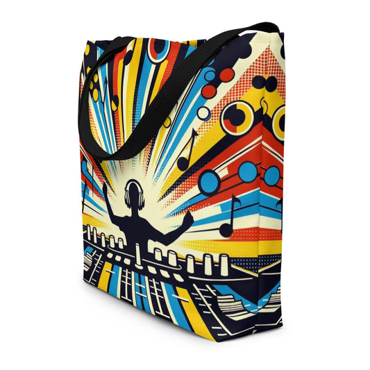 Large Tote Bag - Electro House Music